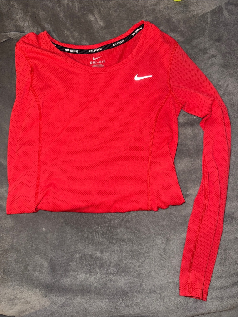 Nike Women's Long-Sleeve Dri-FIT Top - Red